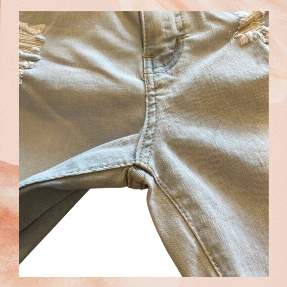 Vince Blue Co. Light Wash Distressed Bermuda Shorts - Picture 2 of 4